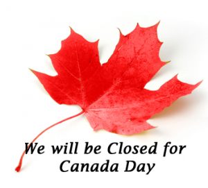 Image of CLOSED – Thursday July 1, 2021 for Canada Day