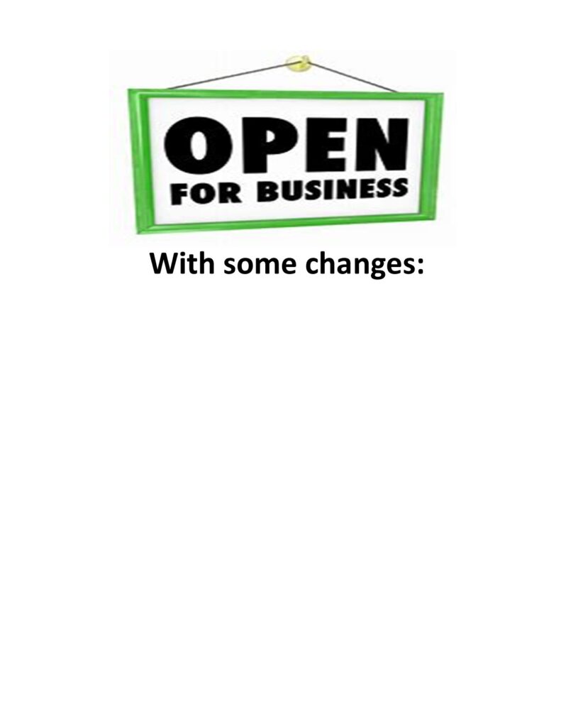 Image of Parts Counter will be temporarily moving to call in/curbside pick-up