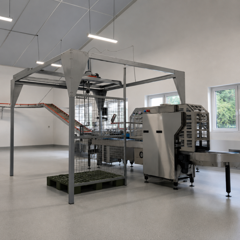 Automated egg handling and palletizing system for poultry operations