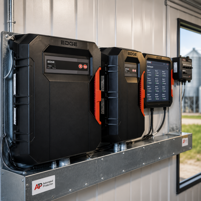 EDGE2 farm management system controllers installed for livestock barn monitoring and control