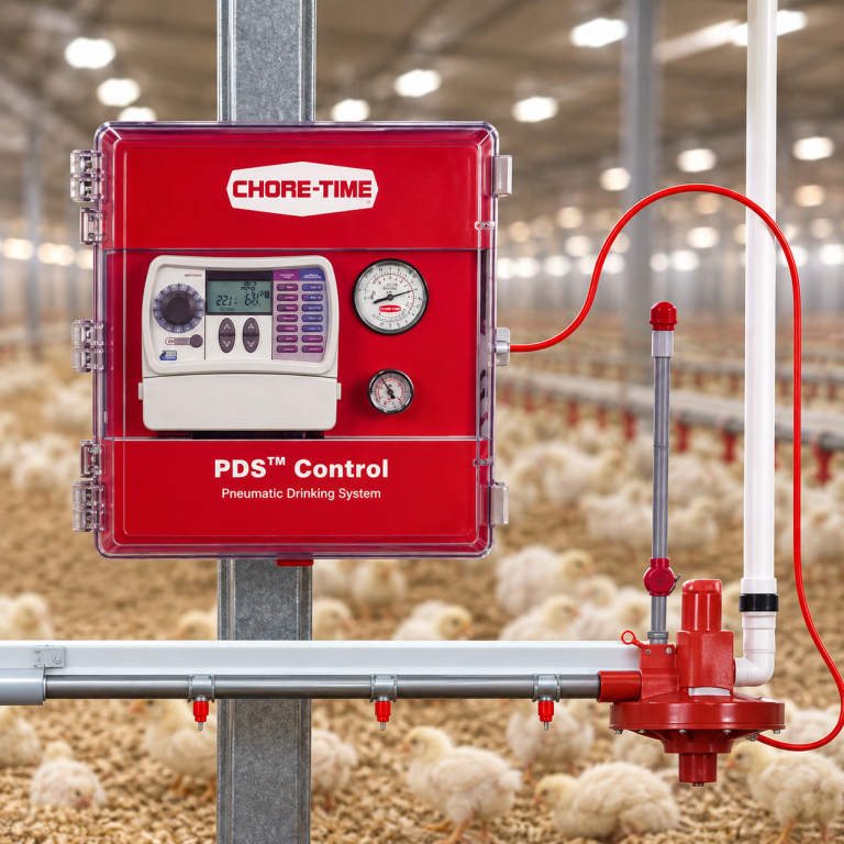 Chore-Time PDS Control pneumatic drinking system for poultry houses