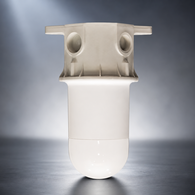 EH80 LED luminaire with jelly jar mounting configuration for harsh environments
