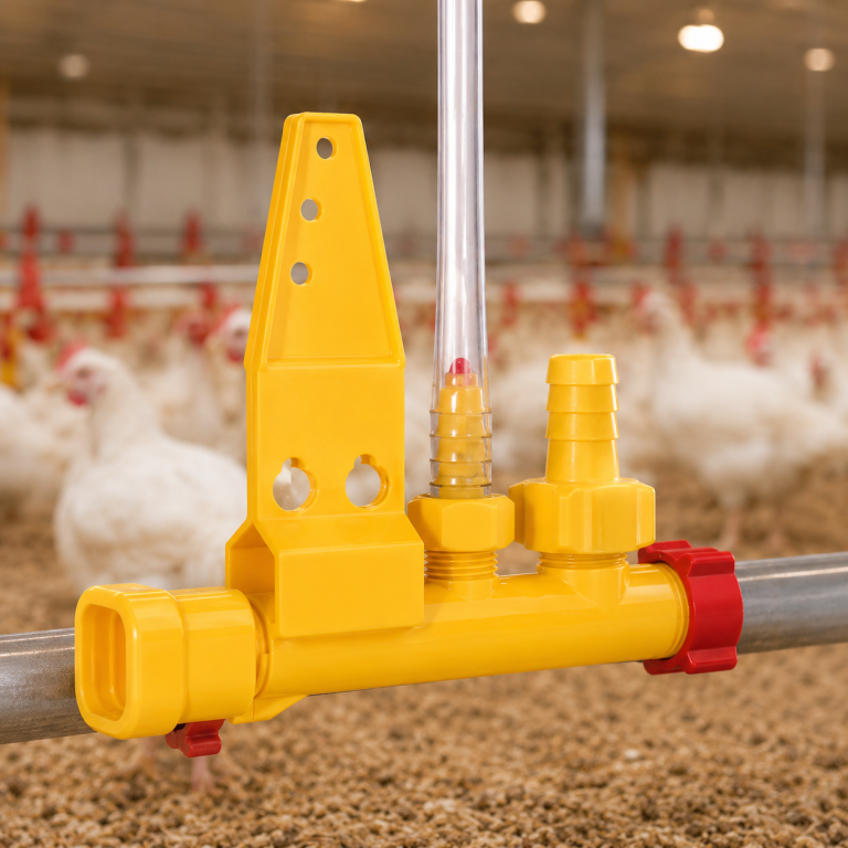 Turkey watering system water line component for reliable water delivery