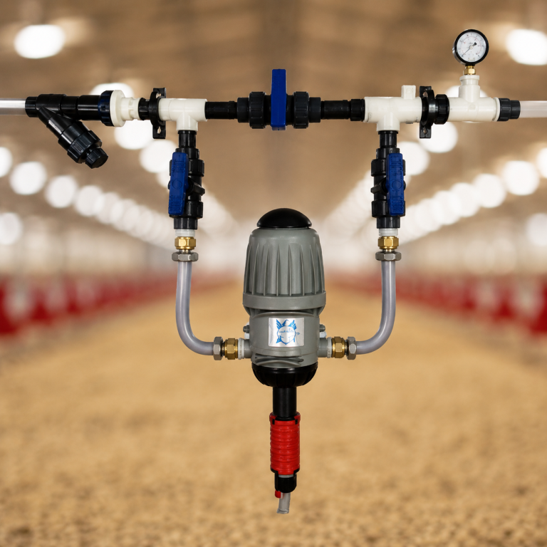 Weeden poultry sprinkler system water regulator and control assembly