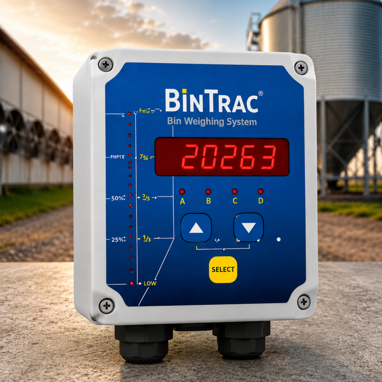 BinTRAC bin weighing system for accurate feed weighing by bin