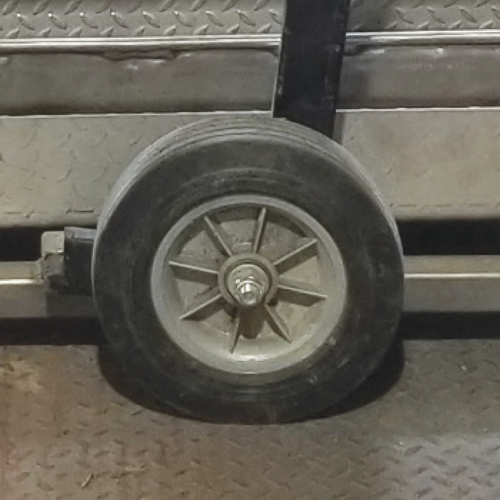 Weigh Better's Hog Sorter tire close up