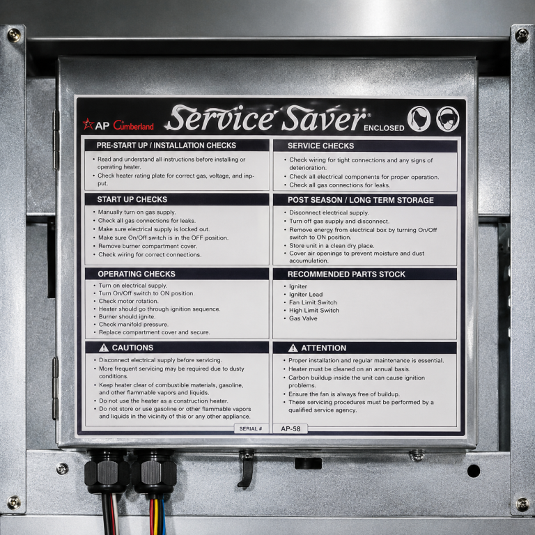 AP Super-Saver XL Service-Saver enclosed control unit for poultry forced air heater