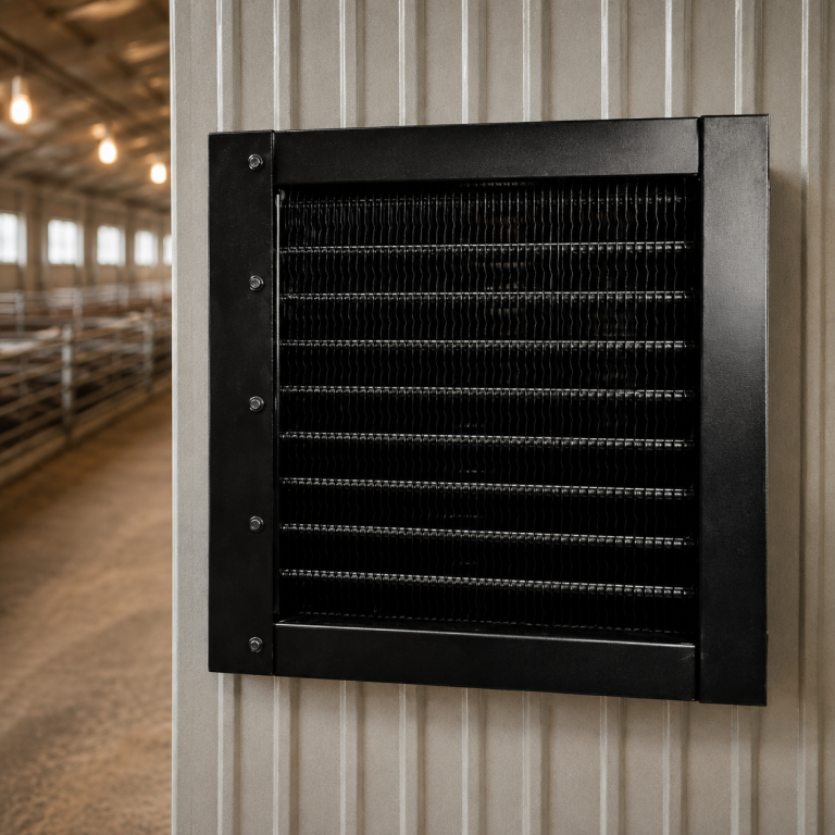 MultiHeat Rad Heater heat exchanger for livestock barn heating