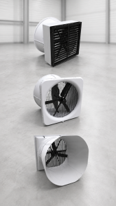 SKOV BlueFan Series ventilation fans for poultry and livestock facilities