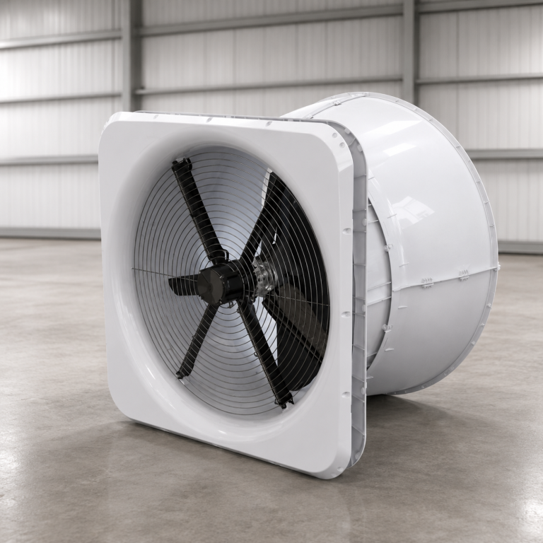 SKOV BlueFan Series livestock ventilation fan for poultry and agricultural facilities